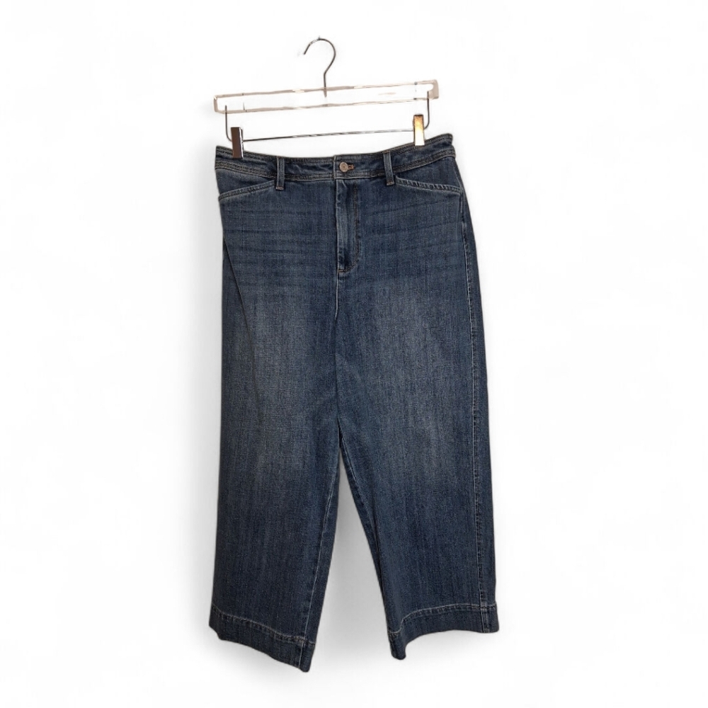 Talbots Wide Leg Crop Jeans Size 10